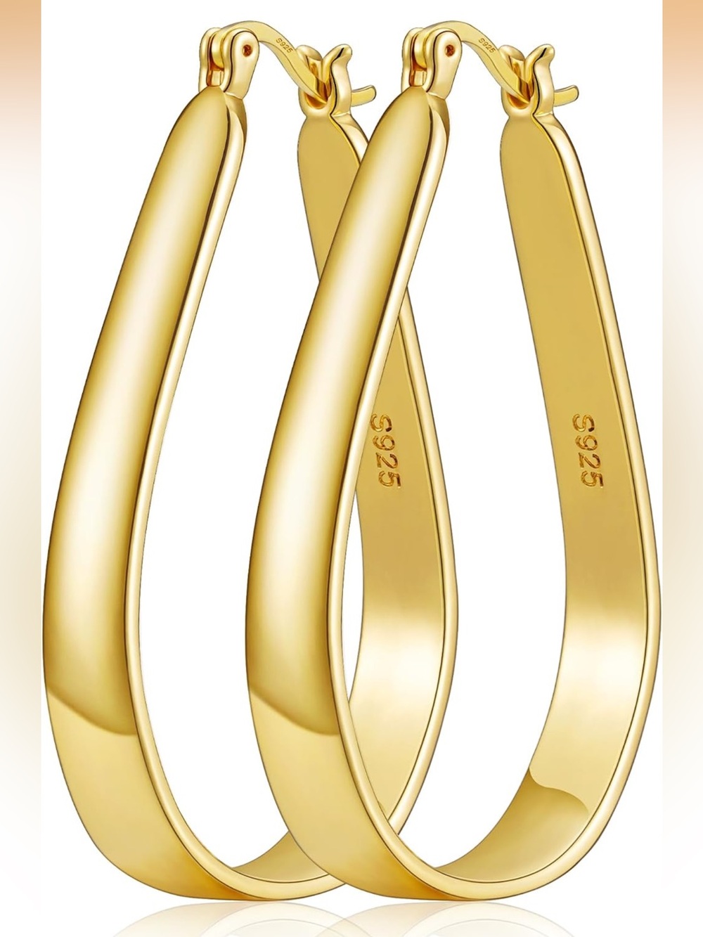 New  Teardrop Hoop Earrings